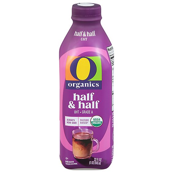 O Organic Half & Half Grade A - Quart - Tom Thumb